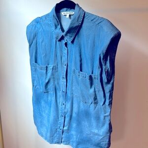 Walter Baker women’s denim button down tank